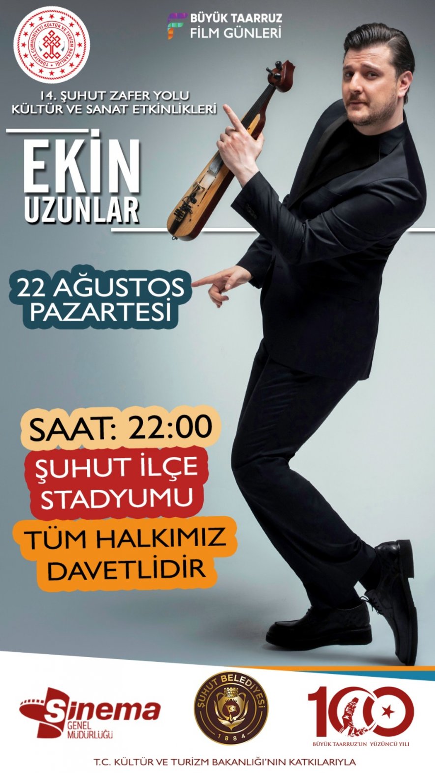 T.C KÜLTÜR VE TURİZM BAKANLIĞI'NIN KATKILARIYLA EKİN UZUNLAR KONSERİ