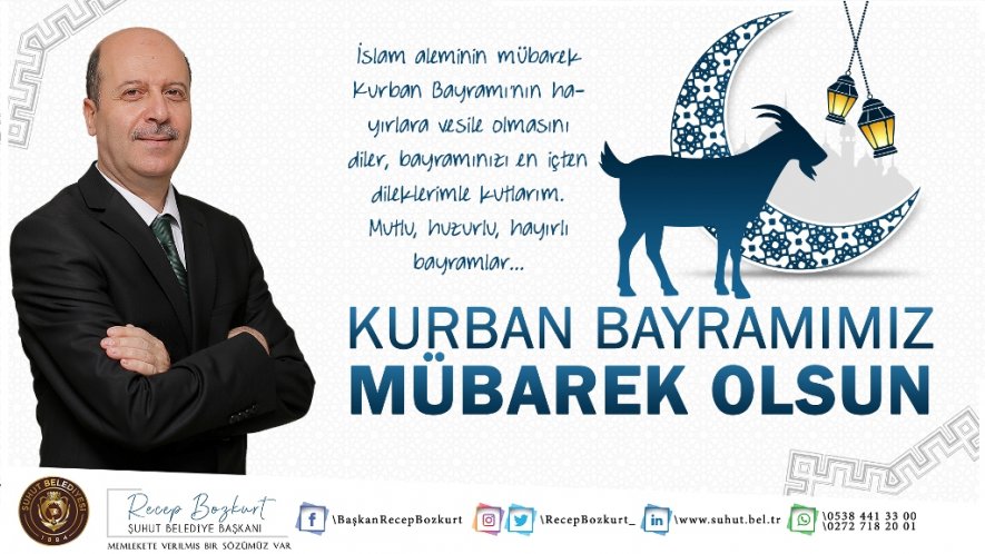 Başkan Bozkurt'tan Kurban Bayramı Mesajı