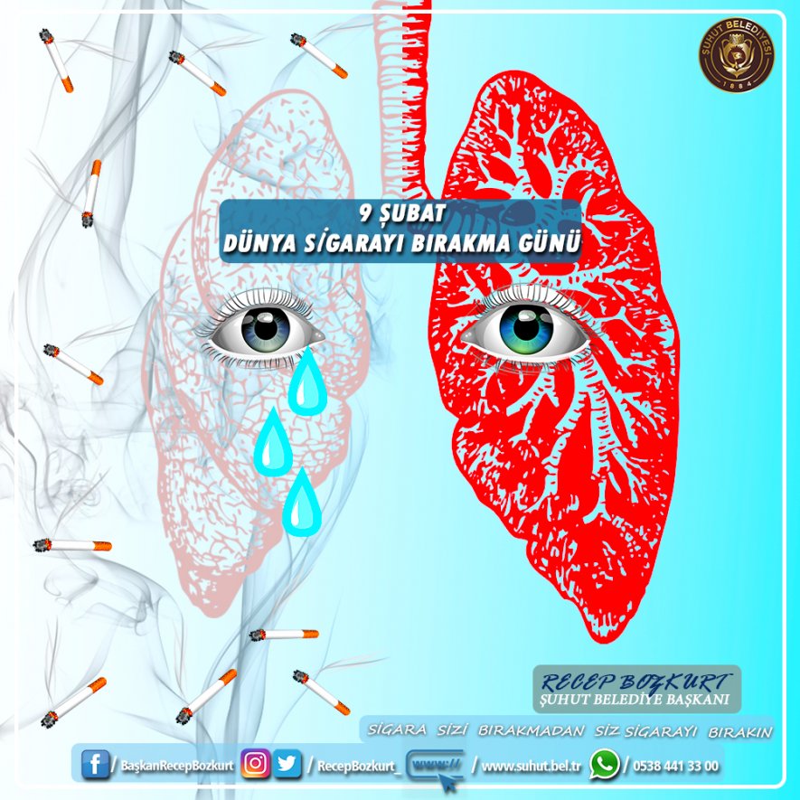 Başkan Bozkurt'tan 9 Aralık Dünya Sigarayı Bırakma Günü Mesajı