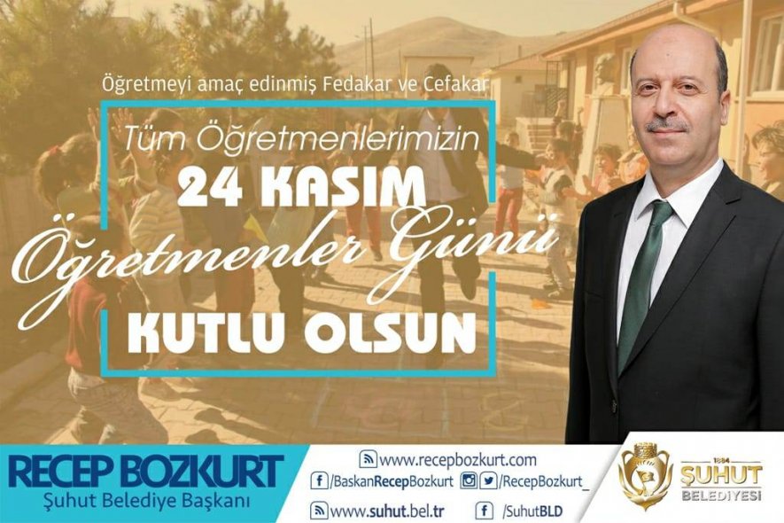 Başkan Bozkurt'tan 24 Kasım Öğretmenler Günü Mesajı