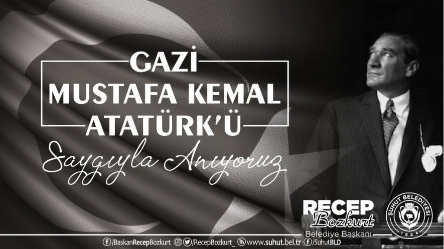 Başkan Bozkurt'tan 10 Kasım Atatürk’ü Anma Günü Mesajı