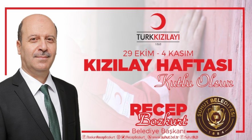 Başkan Bozkurt'tan Kızılay Haftası Mesajı