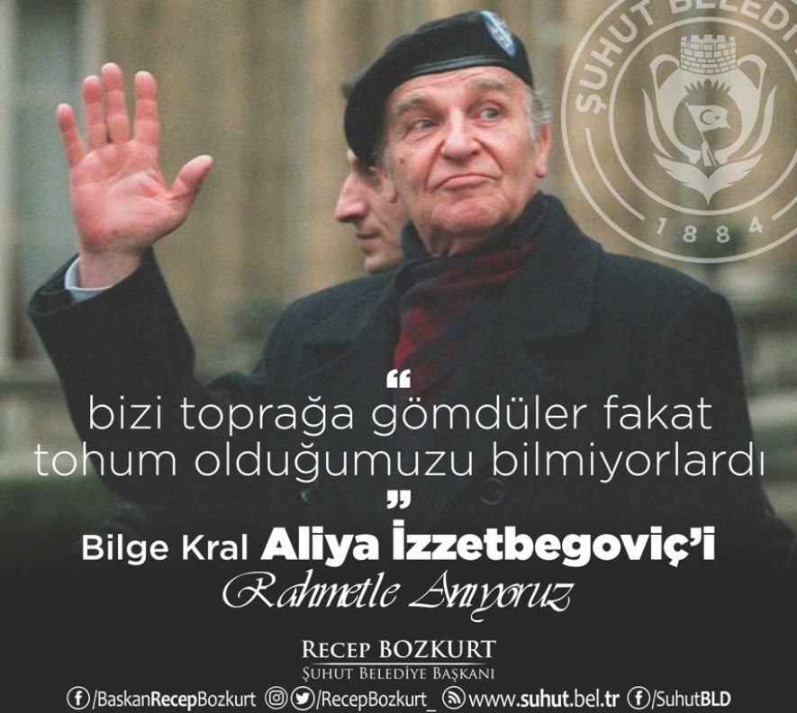 Başkan Bozkurt'tan Aliya İzzetbegoviç mesajı