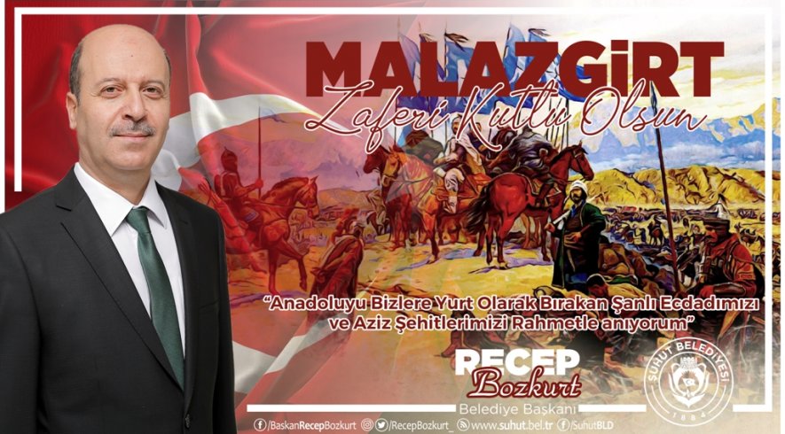 Başkan Bozkurt'tan Malazgirt Zaferi Mesajı