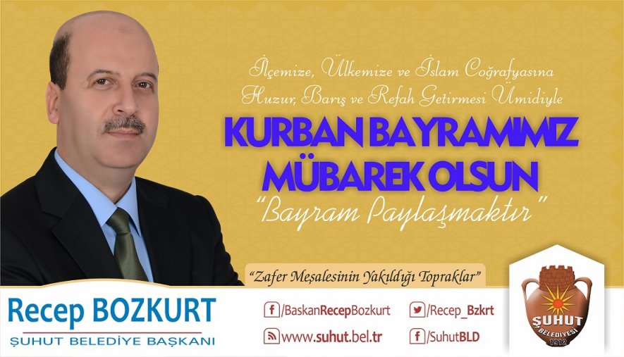 Başkan Bozkurt'tan, Kurban Bayramı Mesajı
