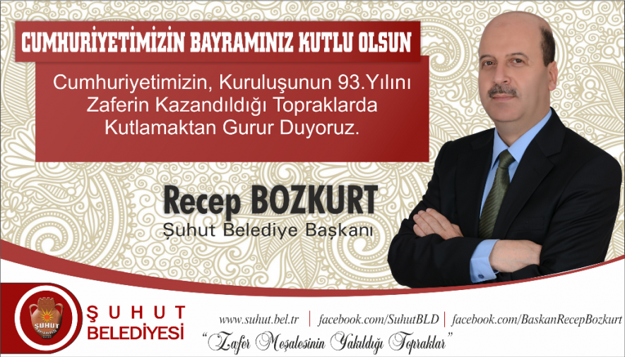 Başkan Bozkurt'tan, Cumhuriyet Bayramı Mesajı