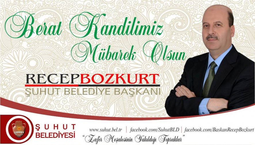 Başkan Bozkurt'un, Berat Kandili Mesajı