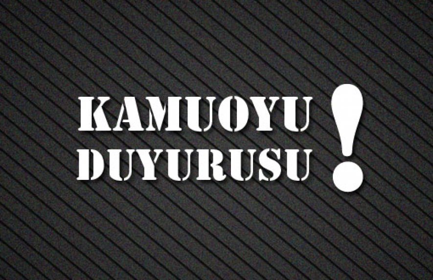 Su Kesim İşlemleri Hakkında Kamuoyu Duyurusu