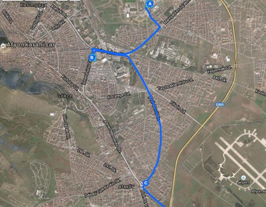 Şuhut'a Dönüş Güzergahı Değişti (Haritalı)