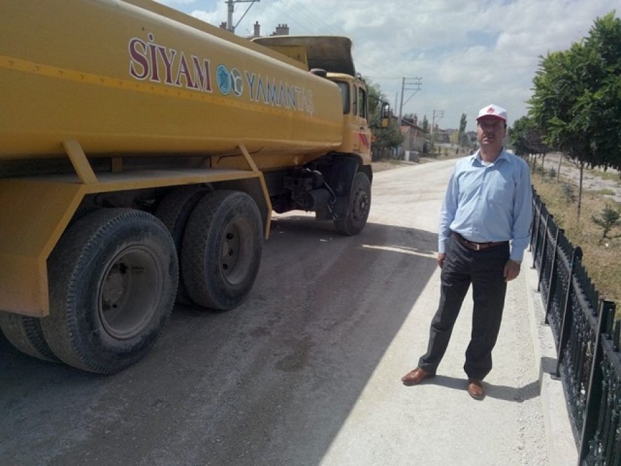 BAŞKAN BOZKURT ASFALT ÇALIŞMALARINI YERİNDE İNCELEDİ.