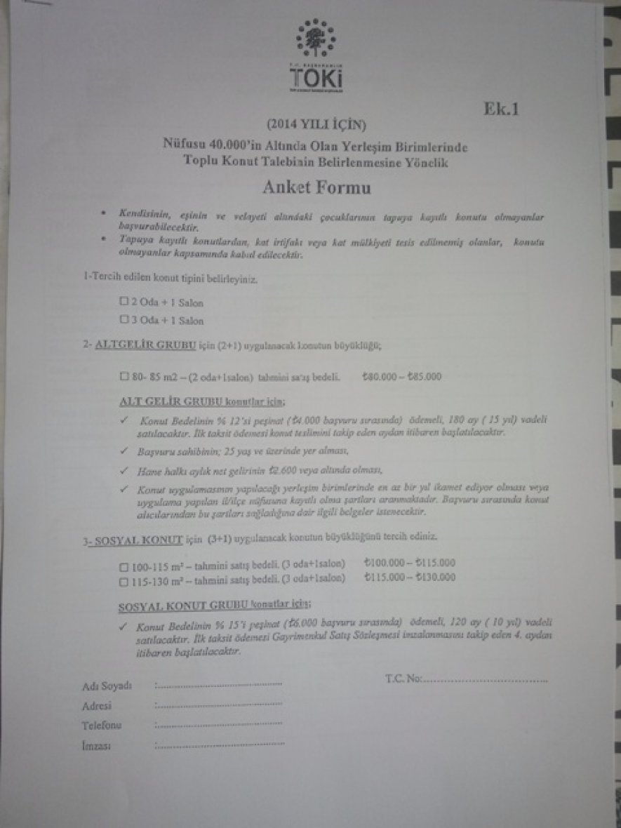 İLÇEMİZDE YAPILMASI PLANLANAN 2.ETAP TOPLU KONUT EVLERİ İÇİN BAŞVURULAR BAŞLAMIŞTIR.