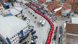 ŞUHUT’TA BAYRAK SEVGİSİ YÜRÜYÜŞÜ YAPILDI