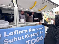 Yerli ve Milli Aracımız Afyon'da Şuhut Keşkeği ile karşılandı