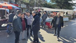 BAŞKAN ÖZAŞKIN’DAN ÇARŞI ESNAFINA ZİYARET