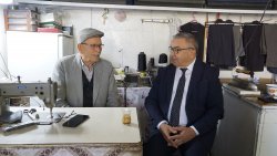 ŞUHUT’TA AHİLİK HAFTASI’NDA USTA ESNAFLARA ANLAMLI ZİYARET