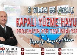 Şuhut Kapalı Yüzme Havuzu Projemizin Yer Teslimini Gerçekleştirdik