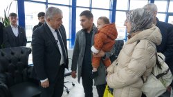 ŞUHUT BELEDİYESİ’NDE BAYRAMLAŞMA TÖRENİNE YOĞUN İLGİ