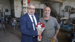 BAŞKAN ÖZAŞKIN, AHİLİK HAFTASI’NDA SANAYİ ESNAFINI ZİYARET ETTİ