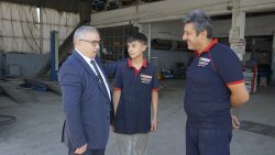 BAŞKAN ÖZAŞKIN, AHİLİK HAFTASI’NDA SANAYİ ESNAFINI ZİYARET ETTİ