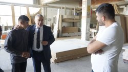 BAŞKAN ÖZAŞKIN, AHİLİK HAFTASI’NDA SANAYİ ESNAFINI ZİYARET ETTİ