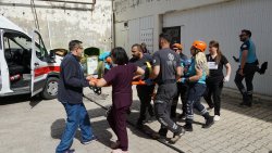 ŞUHUT BELEDİYESİ EKİPLERİMİZ HASTANE TATBİKATINA DESTEK VERDİ