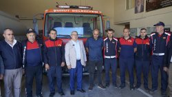 BAŞKANIMIZ ÖZAŞKIN, İTFAİYE HAFTASI’NDA EKİPLERİ ZİYARET ETTİ