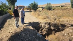 BAŞKAN ÖZAŞKIN, DOĞALGAZ ÇALIŞMALARINI İNCELEDİ