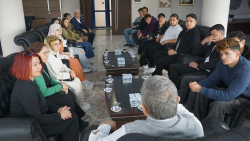 EĞİTİMCİ BAŞKAN'A ÖĞRETMENLER GÜNÜNDE YOĞUN ZİYARET