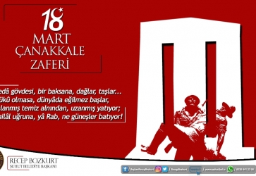 Başkan Bozkurt'un 18 Mart Çanakkale Zaferi Mesajı