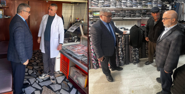 BAŞKAN ÖZAŞKIN, ESNAFLARI ZİYARET ETTİ