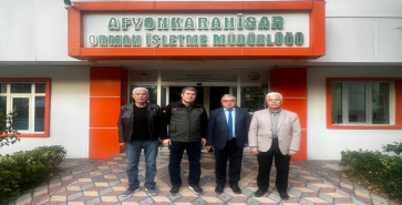 BAŞKAN ÖZAŞKIN ORMAN İŞLETME MÜDÜRÜ TEPE’Yİ ZİYARET ETTİ