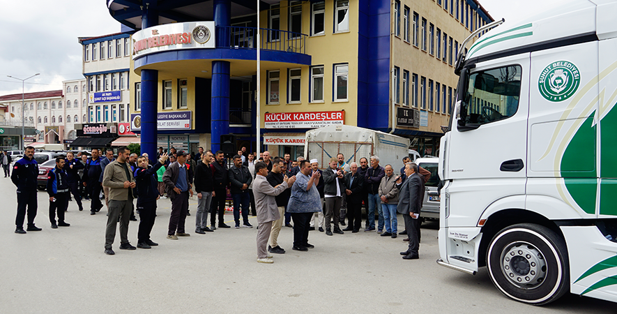 ŞUHUT BELEDİYESİ FİLOMUZA 36 TONLUK TANKER EKLENDİ