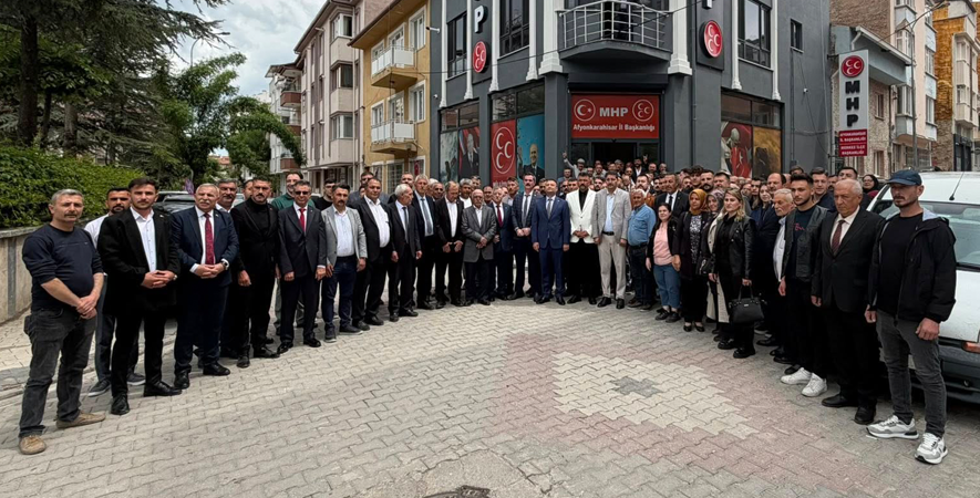 BAŞKAN ÖZAŞKIN, MHP İL BAŞKANLIĞINDAKİ BAYRAMLAŞMA PROGRAMINA KATILDI