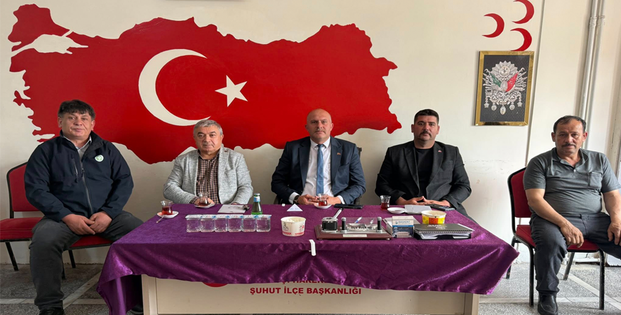 BAŞKAN ÖZAŞKIN, MHP ŞUHUT İLÇE BAŞKANLIĞI BAYRAMLAŞMA PROGRAMINA KATILDI