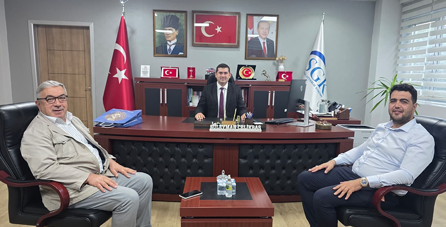 BAŞKAN ÖZAŞKIN’DAN SGK İL MÜDÜRÜ ÇELİKBAŞ’A ZİYARET