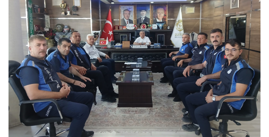 BAŞKAN ÖZAŞKIN’A ZABITA EKİBİMİZDEN ZİYARET