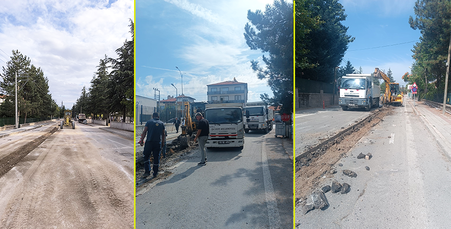 ZAFER YOLU CADDESİ’NDE 500 METRELİK İÇME SUYU HATTI YENİLENDİ