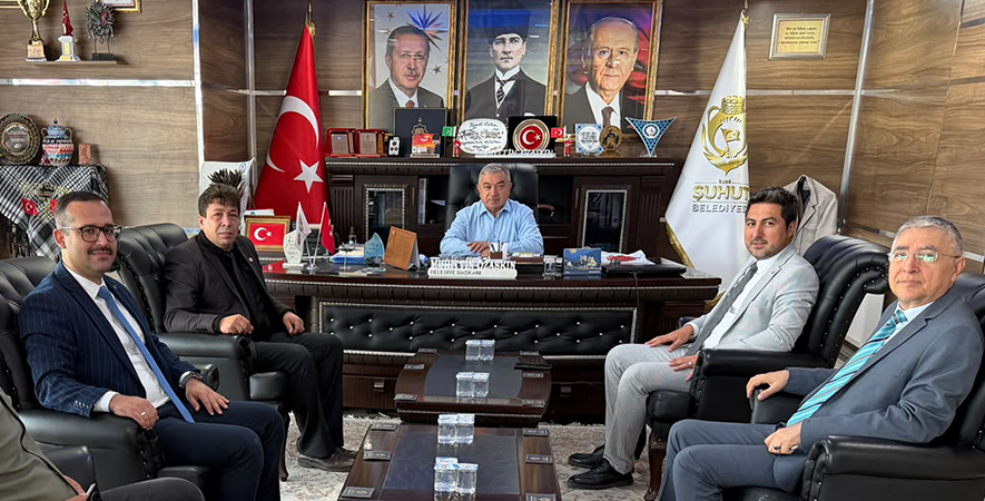 SANAYİ VE TEKNOLOJİ YÖNETİCİLERİNDEN BAŞKAN ÖZAŞKIN’A ZİYARET