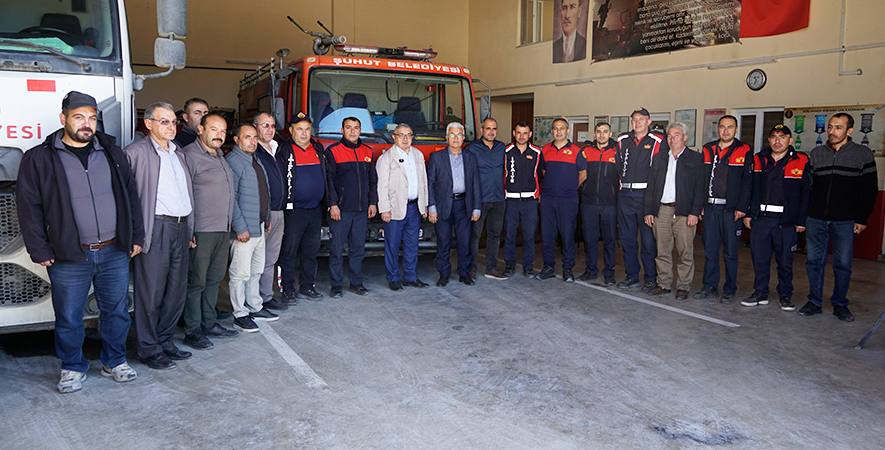 BAŞKANIMIZ ÖZAŞKIN, İTFAİYE HAFTASI’NDA EKİPLERİ ZİYARET ETTİ