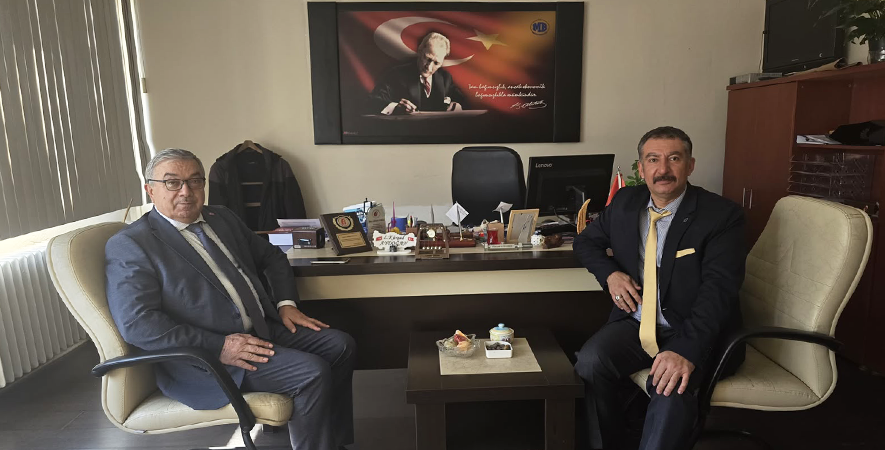 BAŞKAN ÖZAŞKIN’DAN MÜDÜR AYDOĞAN’A ZİYARET